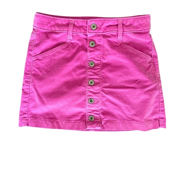 NWOT SO Girls Pink Buttoned Corduroy Skirt, Size 12 - Picture 1 of 4